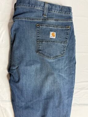 Carhartt Relaxed Fit Jeans 46x30 Blue Denim Workwear Clean Condition Mens